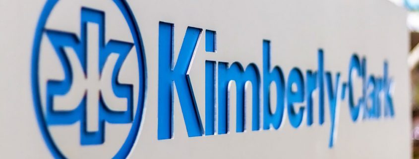 Kimberly-Clark logo on sign