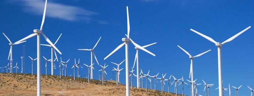 Wind turbine farm